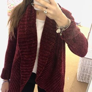 cozy chenille cardigan